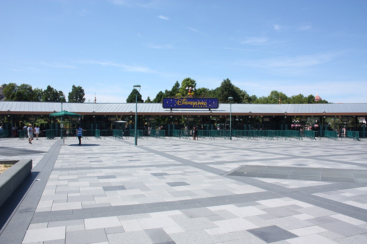 The entrance to Disneyland Paris
